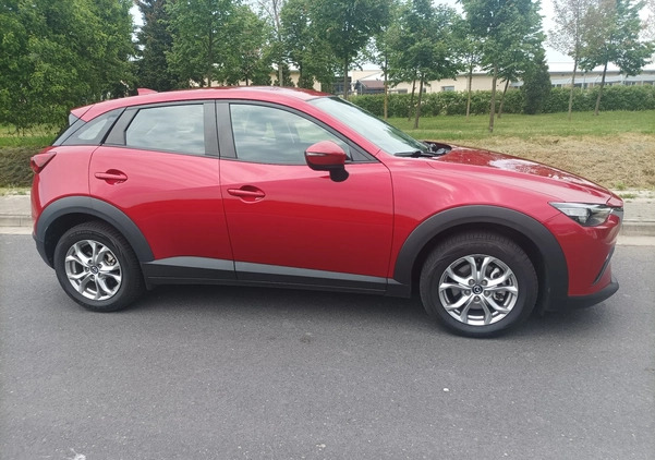 Mazda CX-3 cena 76000 przebieg: 70000, rok produkcji 2018 z Wrocław małe 92